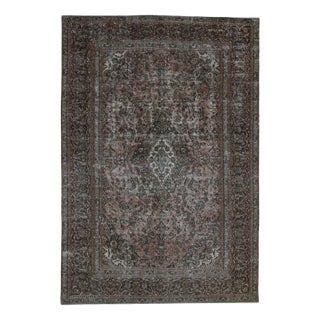 Vintage Middle Eastern Hand-Knotted Rug For Sale