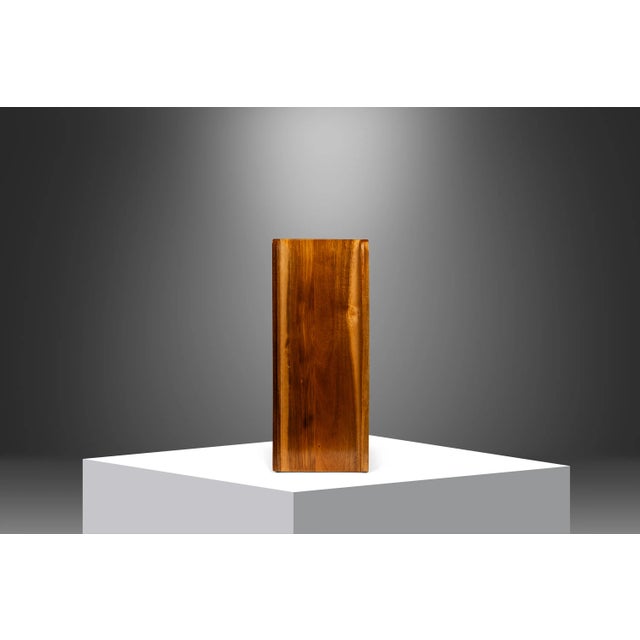 Mid-Century Organic Modern Minimalist "Domino" Wine Rack in Solid Monkey Pod Wood, Usa, Circa 1970s For Sale In Orlando - Image 6 of 12