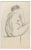 The Posing Nude, Original Drawing in Pencil, Early 20th-Century For Sale