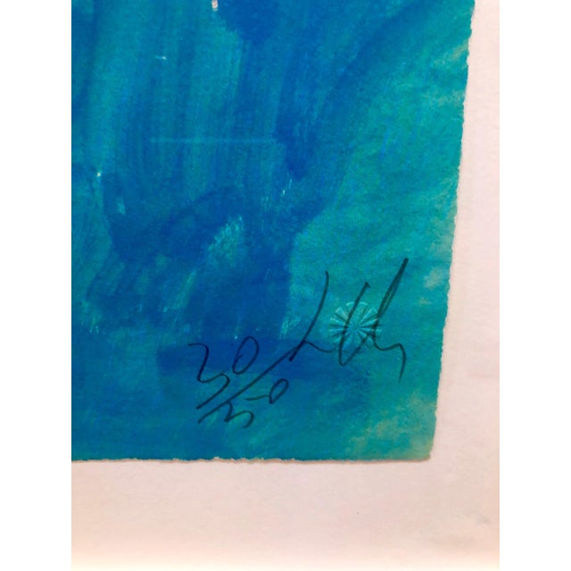 Pop Art Sandro Chia, Woodblock Heliorelief With Hand Painting "Novel" Italian Post Modernist Pop Art For Sale - Image 3 of 5
