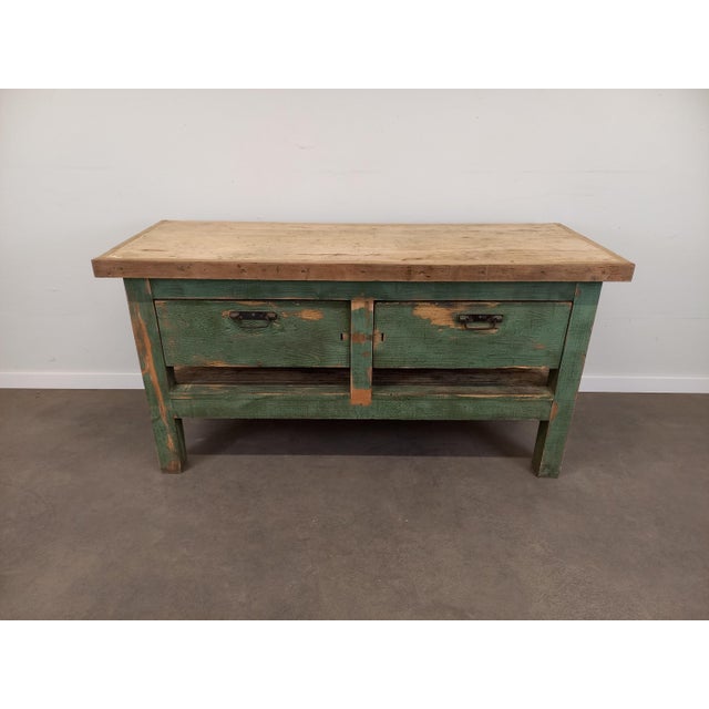 Workbench with Drawers, 1950s For Sale - Image 15 of 18