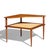 Peter Hvidt for France and Son Mid Century Danish Teak and Rattan Corner Table For Sale In Chicago - Image 6 of 8