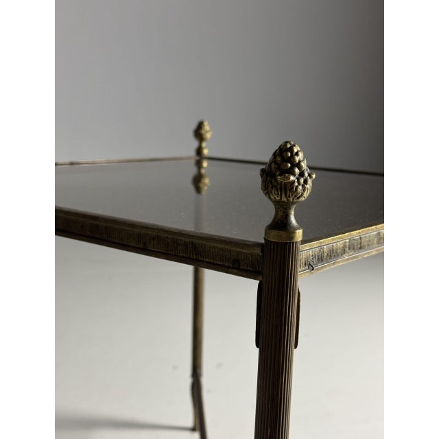 Brass Side Table in the style of Maison Bagues For Sale - Image 10 of 14