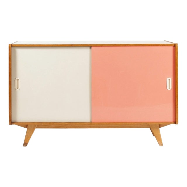 Vintage Modern Wood U-452 Cabinet, 1960s For Sale