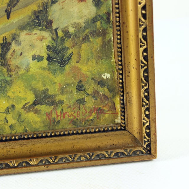 M. Hrušovská, Forest, 1950s, Paintings on Paper, Set of 2 For Sale - Image 9 of 15