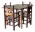 Antique Scandinavian Painted Folk Art Dining Set For Sale