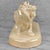 1970s Vintage 12" Hollywood Regency White Luster Porcelain Lion Sculpture For Sale - Image 5 of 11