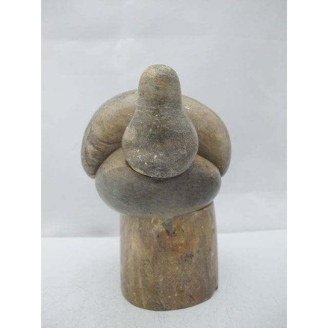 Stone Pacific Nw Artist Don Wilson Manzanita #25 Soapstone 4pc Interlocking Sculpture For Sale - Image 7 of 13