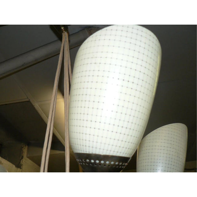 Brass Tulip Ceiling Lamp, 1950s For Sale - Image 3 of 6