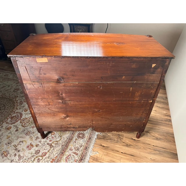 Antique Sheraton Mahogany Bowfront Chest C. Early 19th Century For Sale - Image 13 of 15