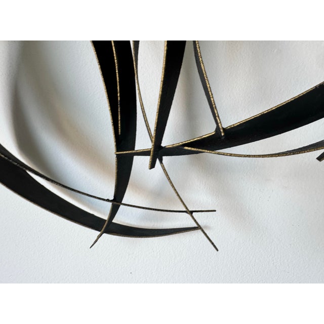 1993 Vintage Brutalist Abstract Metal Wall Sculpture by Curtis Jere For Sale In Miami - Image 6 of 12