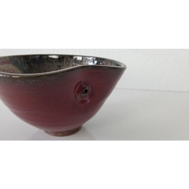 Offered for sale this fantastic mid-century modern art handmade decorative Pottery Bowl. signed on the bottom by artist...