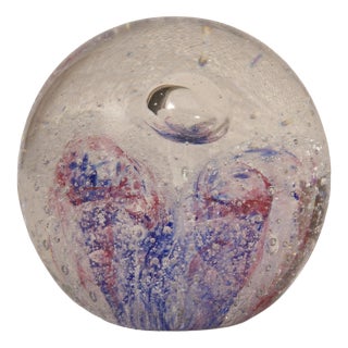 Mid-Century Modern Murano Art Glass Sphere, Italy, 1980s For Sale