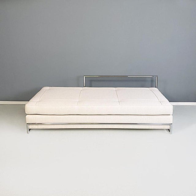 1990s Set of Steel and Cotton Sofas or Daybeds attributed to Eileen Gray for Alivar, 1990s For Sale - Image 5 of 18