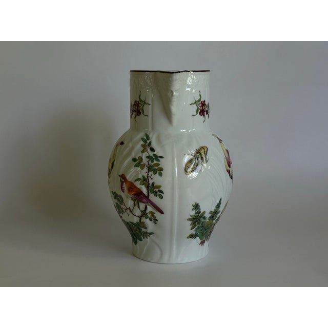 1990s 1990s Mottahedeh Williamsburg Chelsea Bird Porcelain Pitcher by Vista Alegre, Portugal For Sale - Image 5 of 12