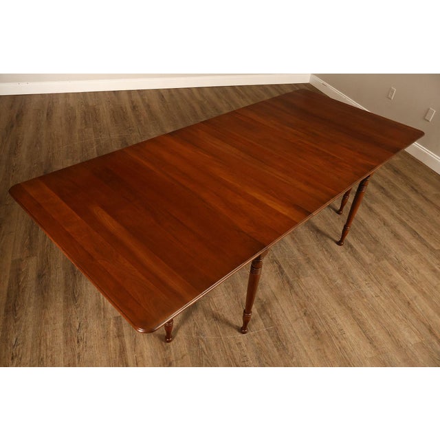 Pennsylvania House Cherry Drop Leaf Dining Table With Leaves For Sale - Image 9 of 18