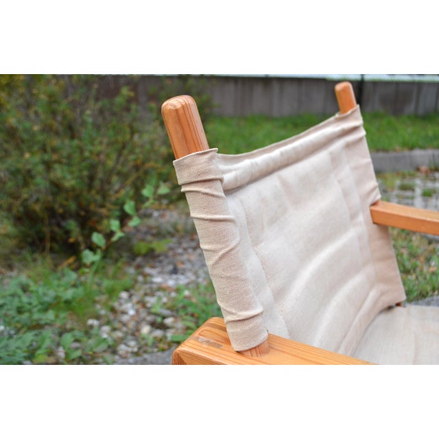 Scandinavian Pine Safari Chair by Børge Jensen for Bernstorffsminde Møbelfabrik, 1960s For Sale - Image 10 of 18