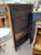 Antique Tiger Oak, Lighted Curio Cabinet, Four Glass Shelves, Hand Carved, Glass Door For Sale - Image 4 of 13
