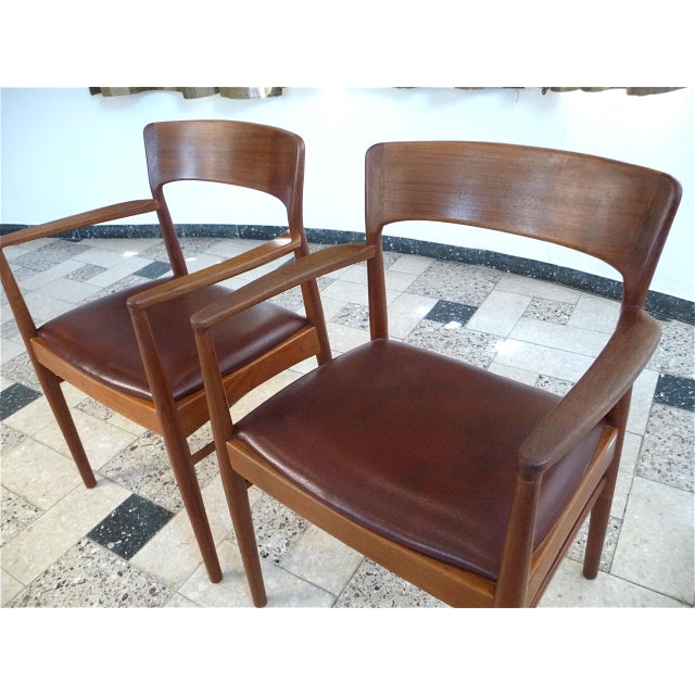 Set of Teak Armchairs from Korup Stolefabrik For Sale - Image 12 of 18