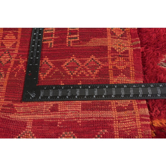 Textile Vintage Beni M'Guild Moroccan Rug, 04'03 X 05'04 For Sale - Image 7 of 10