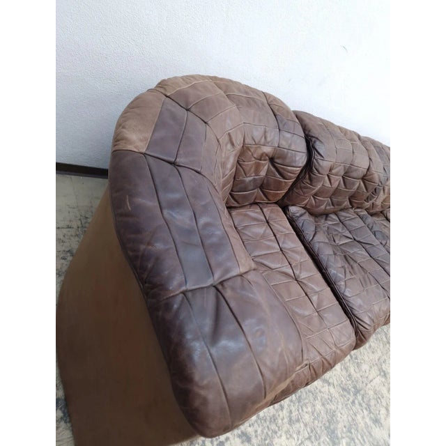 DS 11 Corner Modular Sofa in Brown Leather from de Sede, 1960s, Set of 7 For Sale - Image 6 of 13