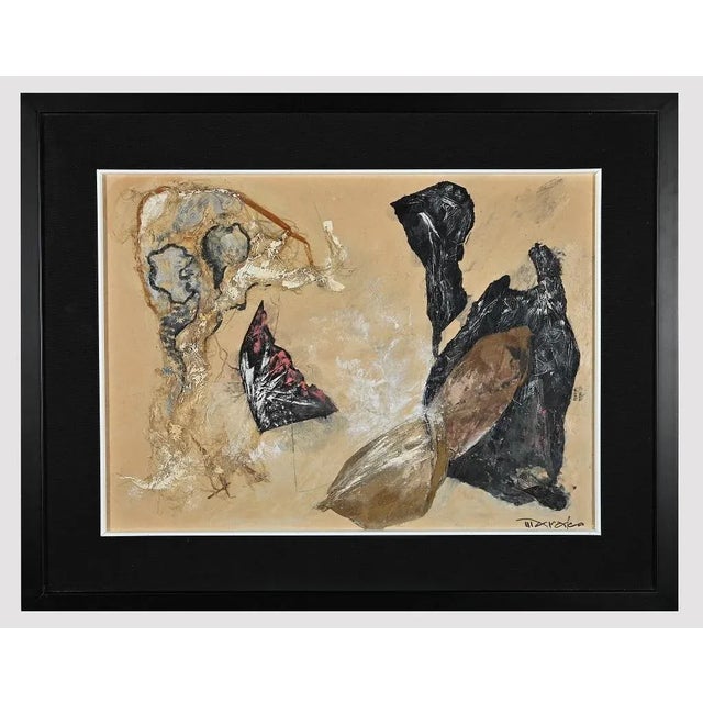 Antonio Marasco, Abstract Composition, Collage, 1970s For Sale - Image 4 of 4