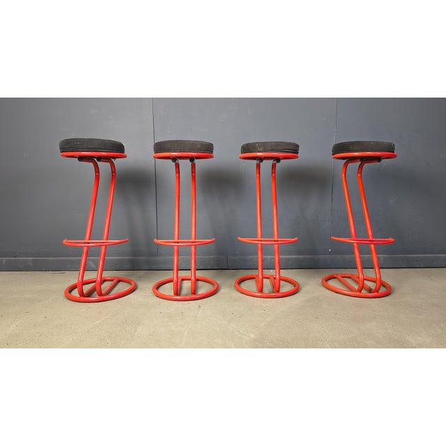 Vintage Bar Stools, 1980s, Set of 4 For Sale - Image 10 of 13