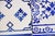 1920s 1920s Antique Art Deco Portuguese Blue & White Border Tiles Set of 7 For Sale - Image 5 of 11