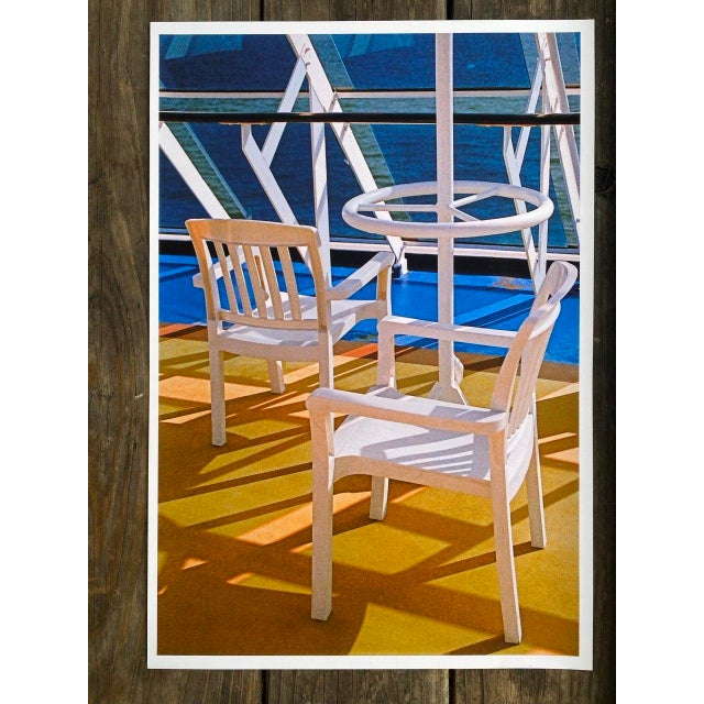 Original photographic abstract artwork by California artist Clifford Baker. "Kaleidoscope Chairs II" is the second image...