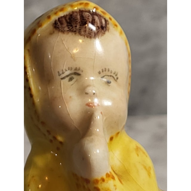 Ceramic 1920s L E Smith Ceramic Angel Figurine For Sale - Image 7 of 12