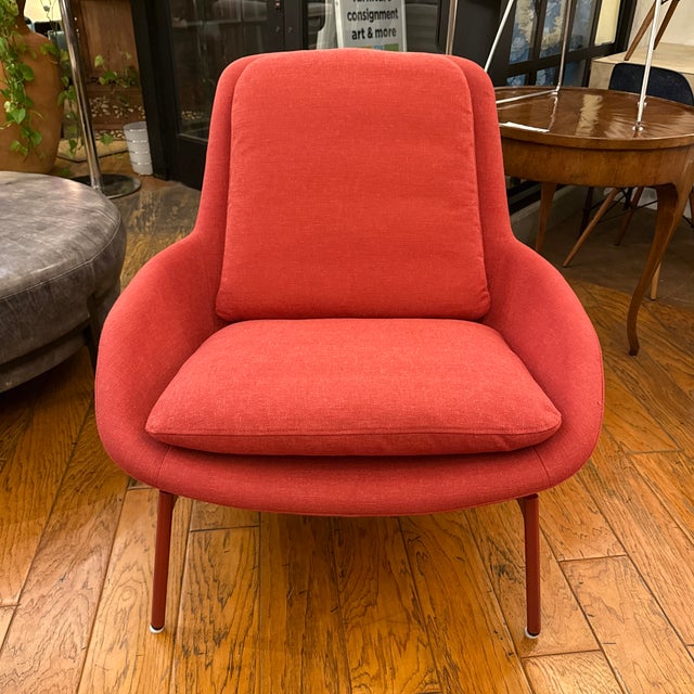 Design Plus Gallery presents a Field Lounge Chair from Blu Dot. This modern lounge chair is upholstered in Craig Red...