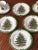 Georges Briard Georges Briard Vintage Christmas Cups, Saucers, and Dessert Plates in "Yule Tide" Pattern-12 Pieces For Sale - Image 4 of 10