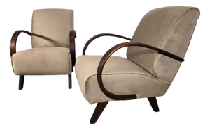 Set of Armchairs by Jindrich Halabala, 1940s