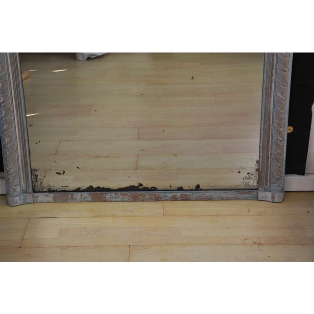 Tall Antique Oak Pier Mirror, 1880s For Sale - Image 4 of 7