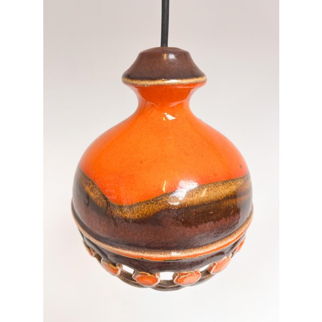 Vintage Ceramic Pendant Lamps from Pan Leuchten, 1970s, Set of 2 For Sale - Image 6 of 16