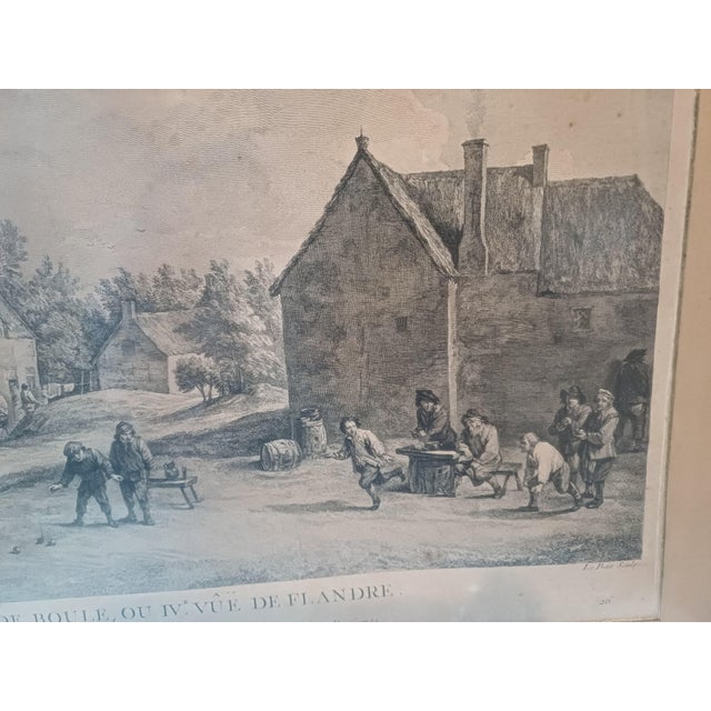 Jp Le Bas, Game of Boules, 1742, Engraving For Sale - Image 13 of 18