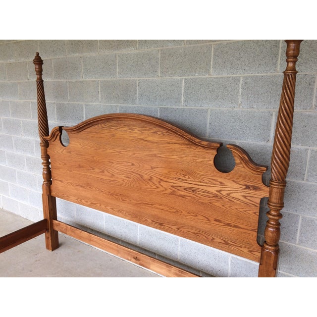 Pennsylvania House Solid Oak King Size Poster Bed Chairish