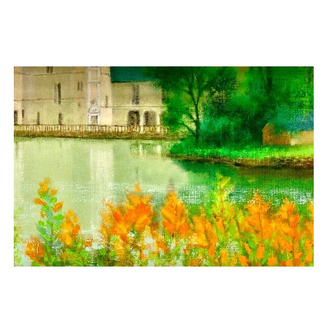 Post Impressionist Jacques Eitel, Large French Oil Painting Chateau Jacques Eitel For Sale - Image 3 of 7