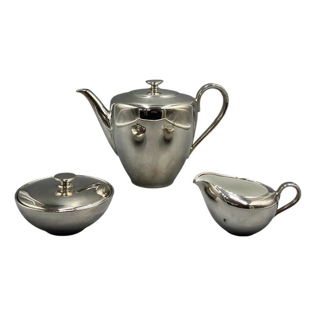 Art Deco Tea Service from Spahr, 1920s, Set of 3 For Sale