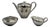 Art Deco Tea Service from Spahr, 1920s, Set of 3 For Sale