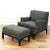 Parzinger Originals 1958 Tommi Parzinger Originals Modern Club Armchair and Ottoman For Sale - Image 4 of 4
