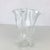 Glass Vintage Muurla Finland Ruffled Folded Handkerchief Vase Clear Blown Art Glass For Sale - Image 7 of 10