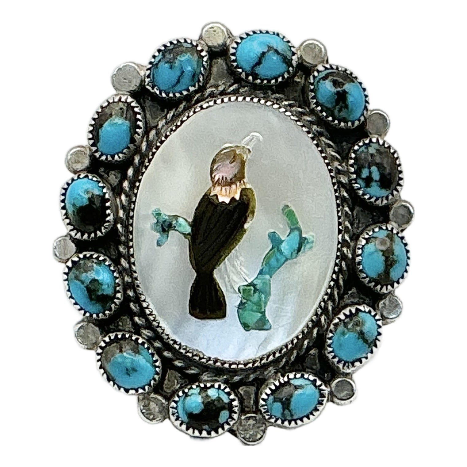1970s Vintage Southwestern Dine Navajo Ben Touchine Sterling ...
