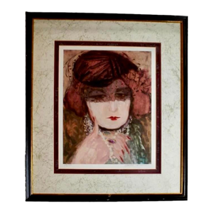 Late 20th Century Self Portrait Signed and Numbered Lithograph by Barbara A. Wood