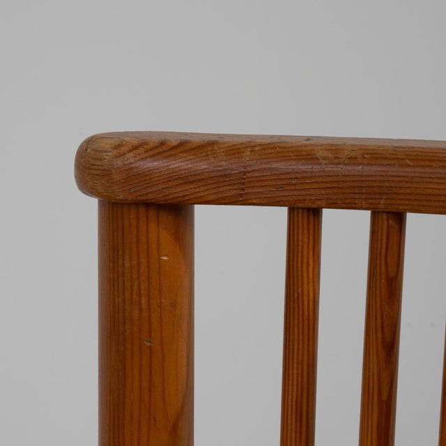 Modern 19th Century France Modern Cream Wood Dining Chair For Sale - Image 3 of 11