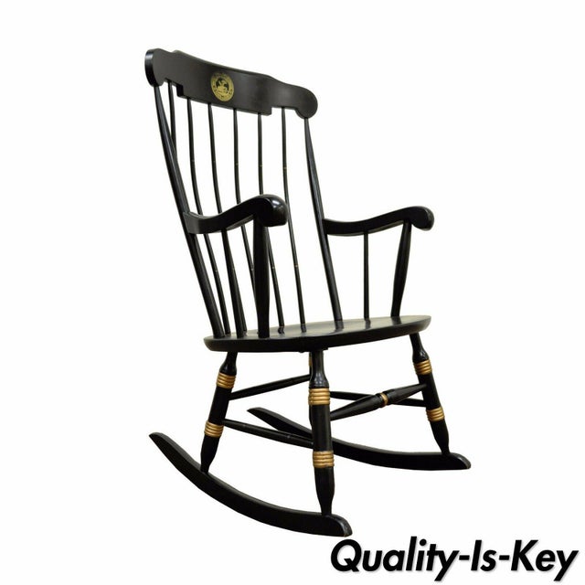 Vintage Sigill College University Nichols & Stone Windsor Rocking Chair