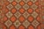 1970s Rustic Soumak Orange/Beige Wool Rug - 3'1'' X 5'0'' For Sale - Image 5 of 10