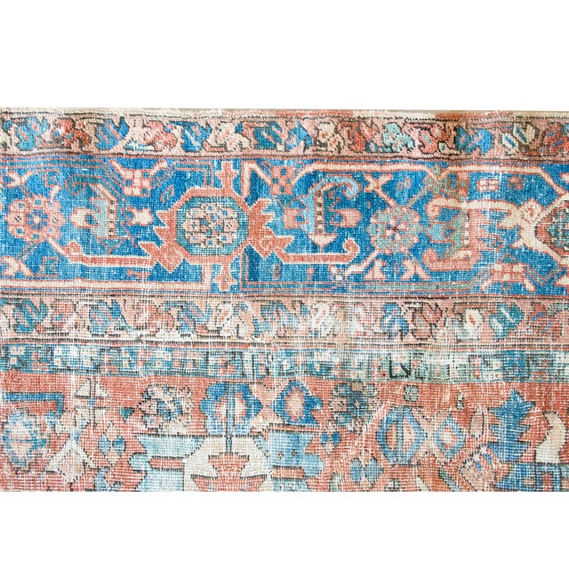 Early 20th Century Persian Heriz Rug For Sale - Image 4 of 15