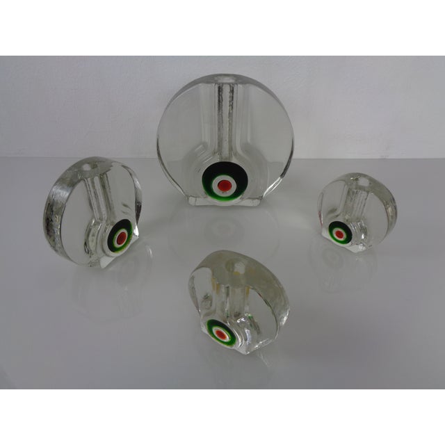 1960s Pop Art Glass Vases by H. Düsterhaus for Walther-Glas, Germany, 1960s, Set of 4 For Sale - Image 5 of 10