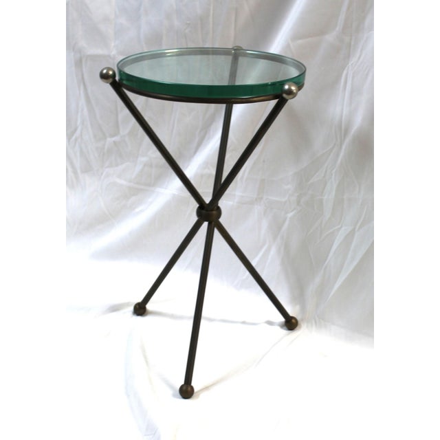 Metal Mid Century/Art Deco Style Side Table . For Sale - Image 7 of 18